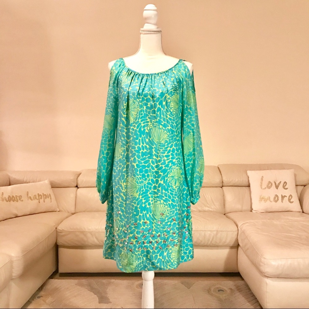 Lilly Pulitzer dress 100% silk size 6